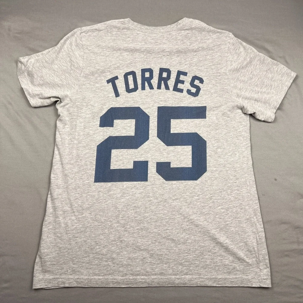 Nike MLB New York Yankees Torres #25 I Just Do Damage T Shirt Adult Large Tee
